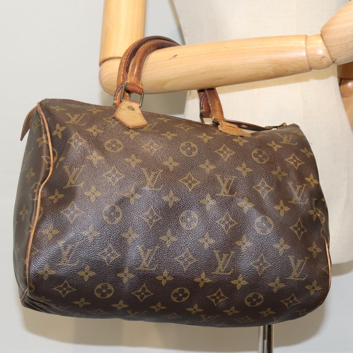 LOUIS VUITTON Monogram Speedy 30 Hand Bag M41526 LV Auth 75904