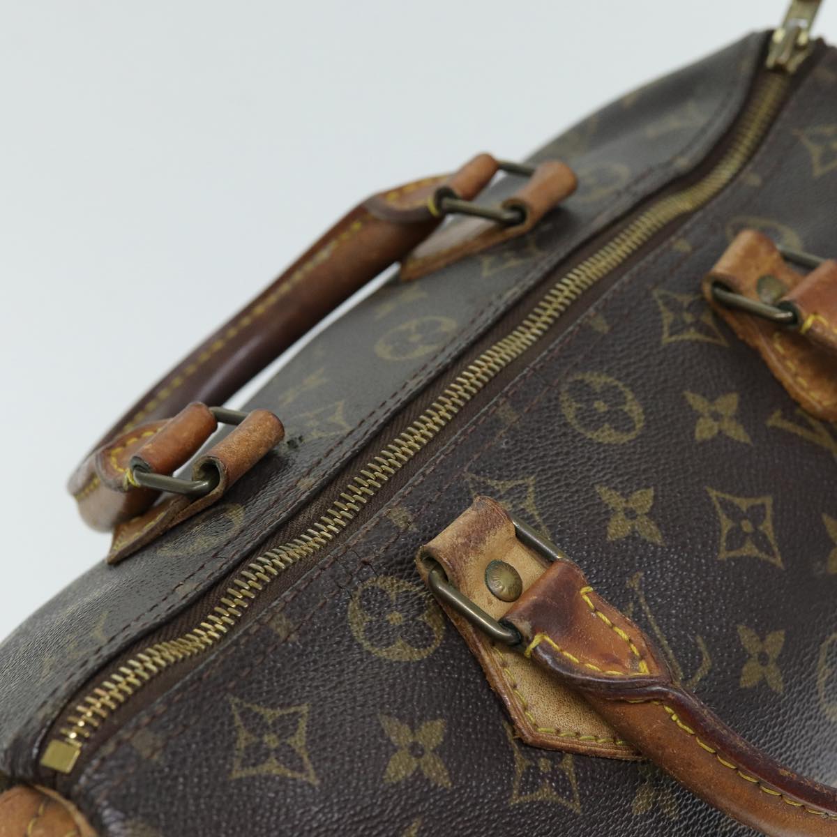 LOUIS VUITTON Monogram Speedy 30 Hand Bag M41526 LV Auth 75904