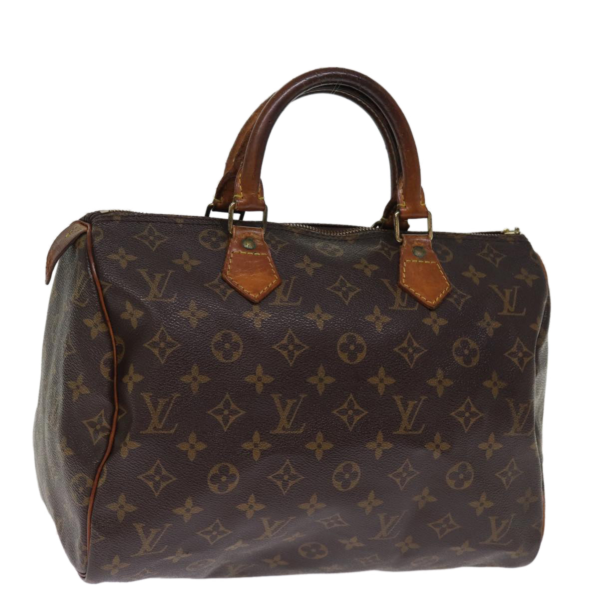 LOUIS VUITTON Monogram Speedy 30 Hand Bag M41526 LV Auth 75907