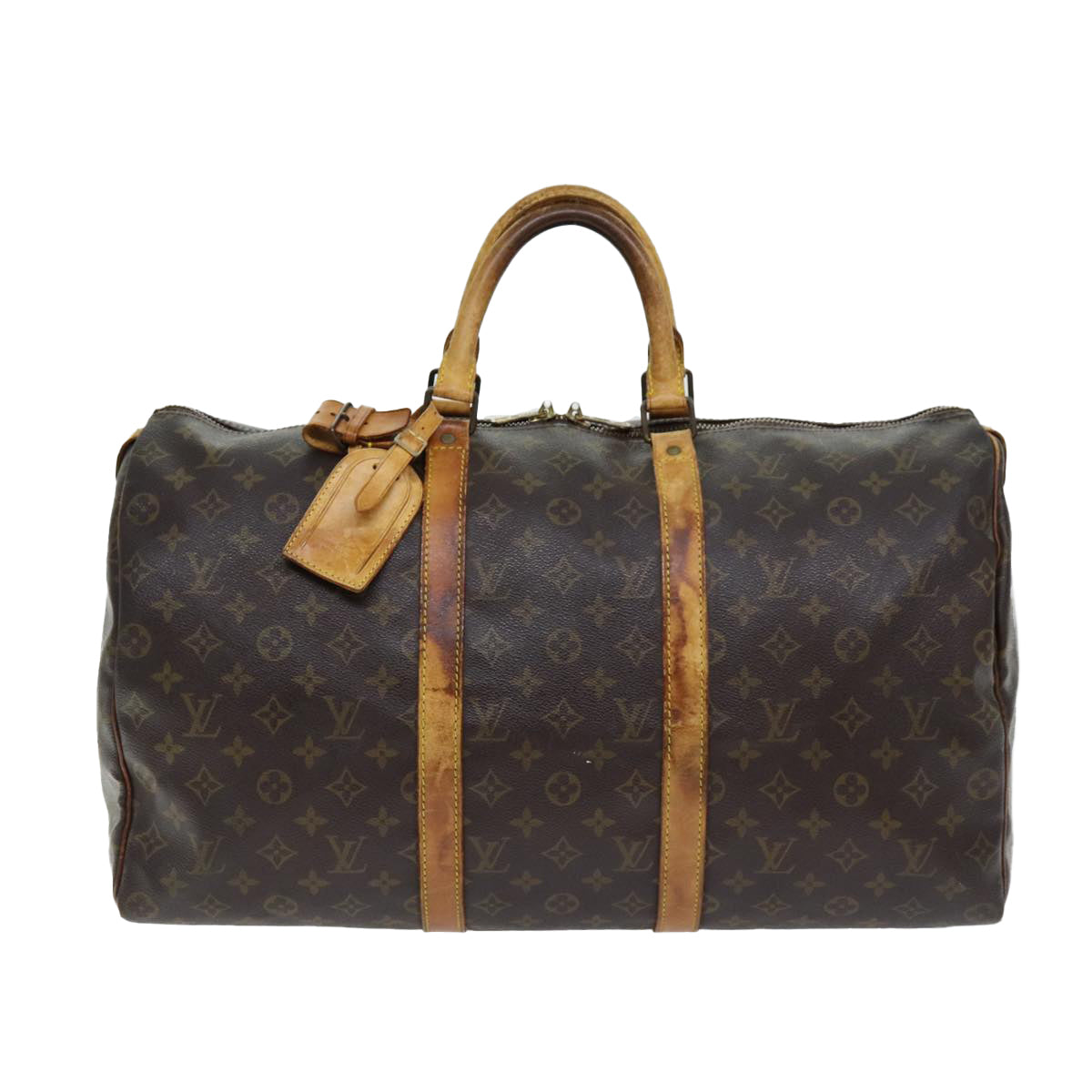 LOUIS VUITTON Monogram Keepall 50 Boston Bag M41426 LV Auth 75917 - 0