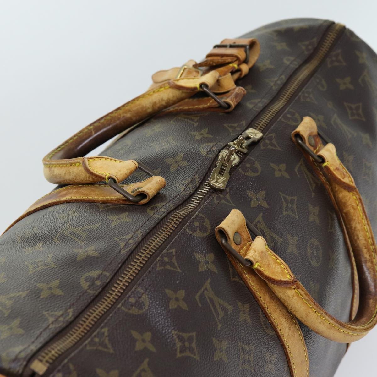 LOUIS VUITTON Monogram Keepall 50 Boston Bag M41426 LV Auth 75917