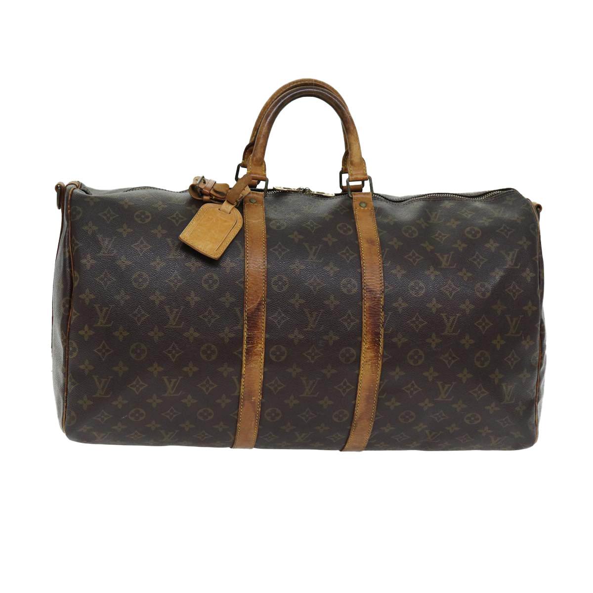 LOUIS VUITTON Monogram Keepall Bandouliere 50 Boston Bag M41416 LV Auth 75919