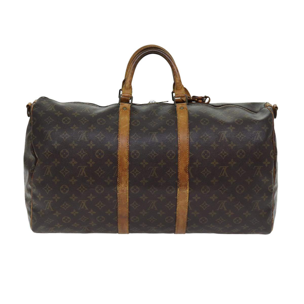 LOUIS VUITTON Monogram Keepall Bandouliere 50 Boston Bag M41416 LV Auth 75919