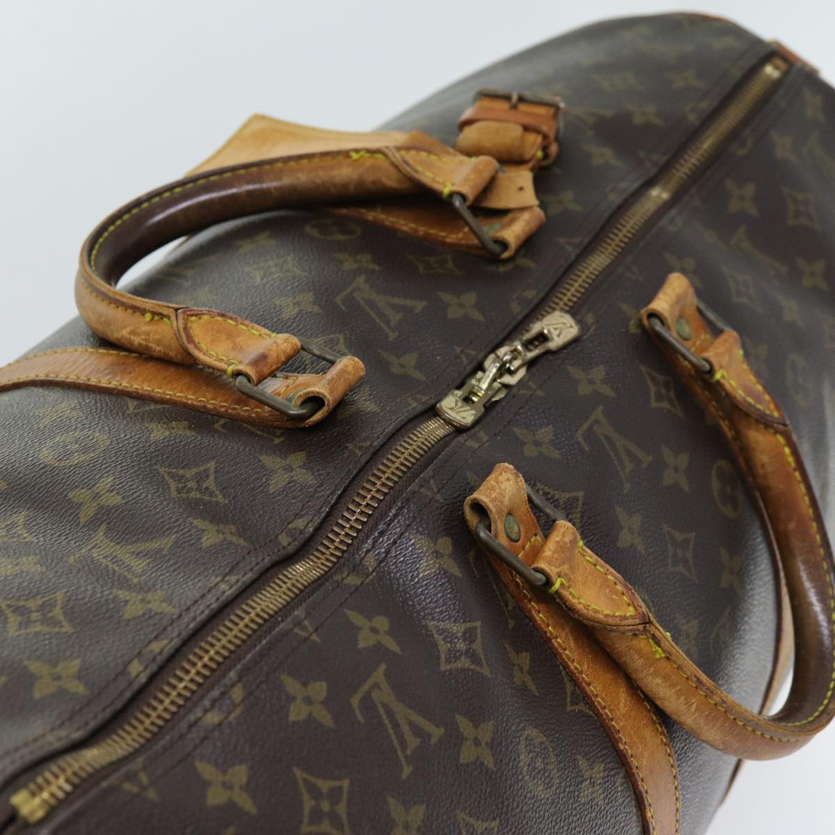 LOUIS VUITTON Monogram Keepall Bandouliere 50 Boston Bag M41416 LV Auth 75919