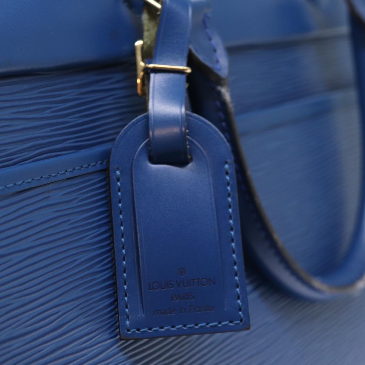 LOUIS VUITTON Epi Riviera Hand Bag Blue M48185 LV Auth 75931