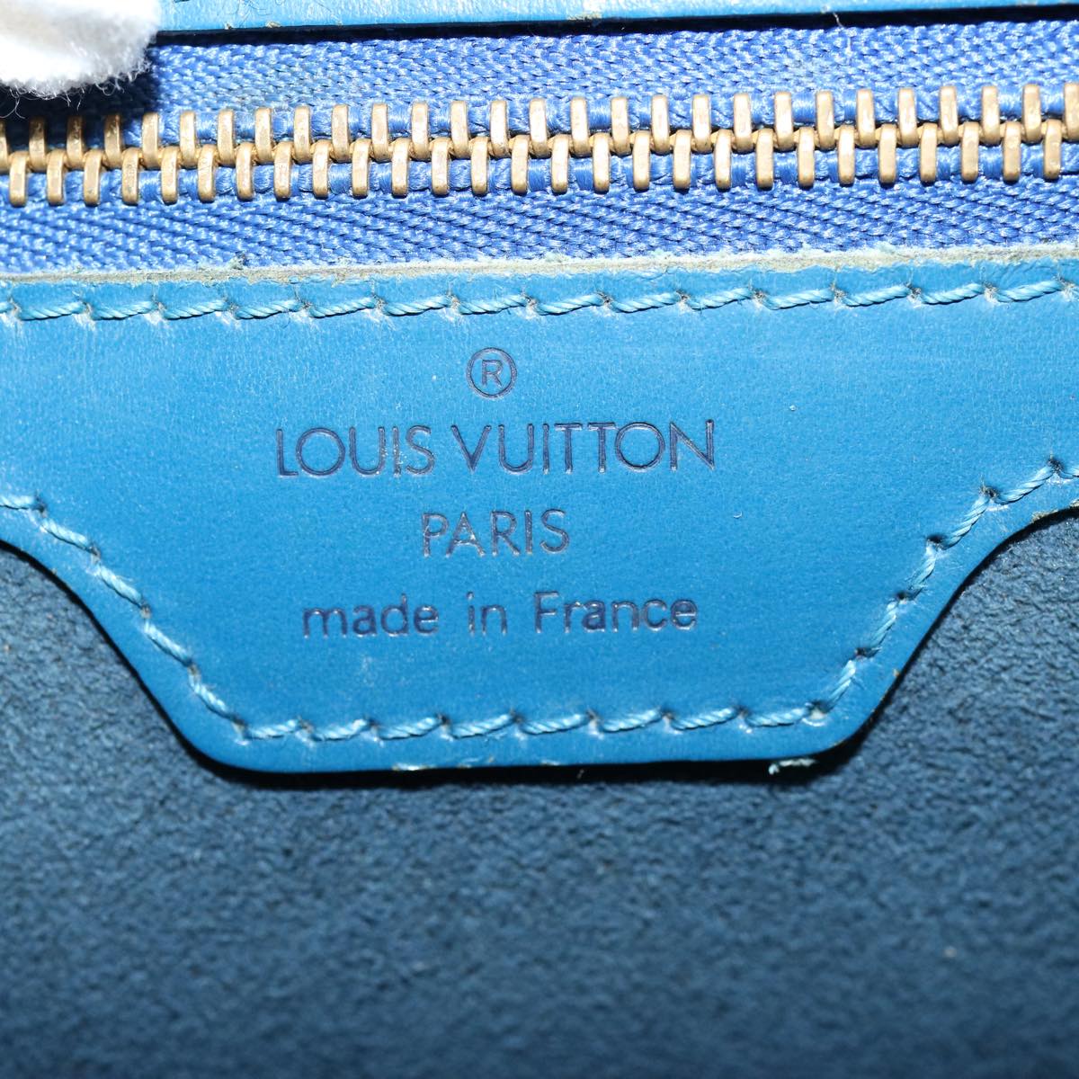 LOUIS VUITTON Epi Lussac Shoulder Bag Blue M52285 LV Auth 75940