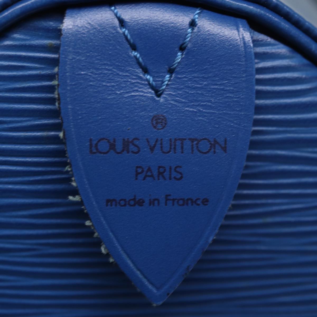 LOUIS VUITTON Epi Speedy 30 Hand Bag Toledo Blue M43005 LV Auth 75948