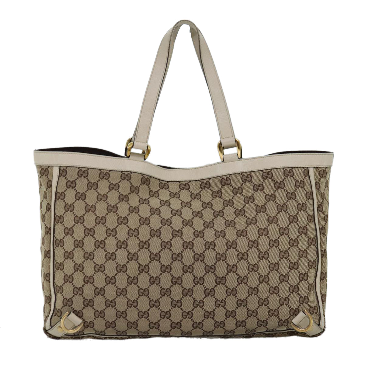 GUCCI GG Canvas Tote Bag Beige 141472 Auth 75973 - 0