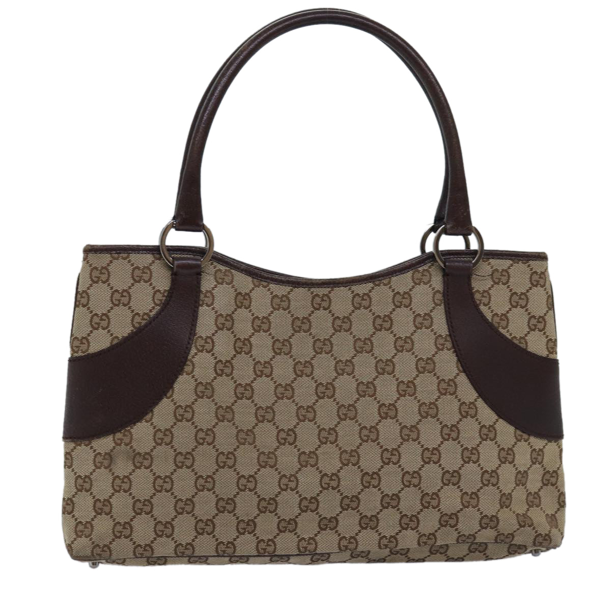 GUCCI GG Canvas Tote Bag Beige 113015 Auth 75974