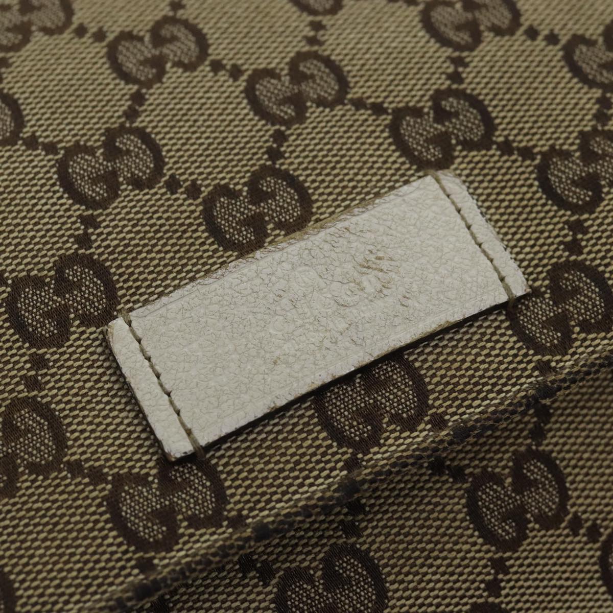 GUCCI GG Canvas Shoulder Bag Beige 146236 Auth 75978