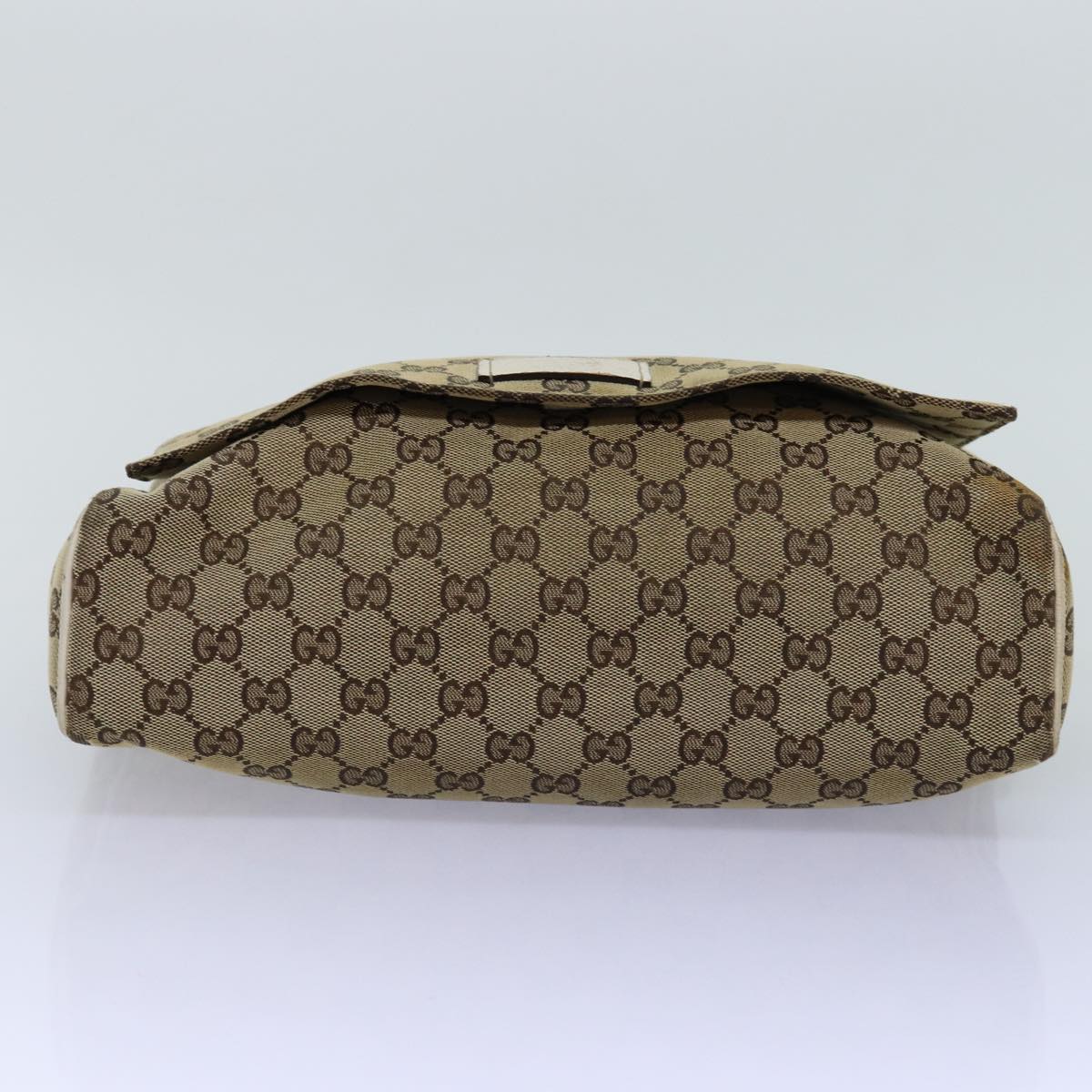 GUCCI GG Canvas Shoulder Bag Beige 146236 Auth 75978