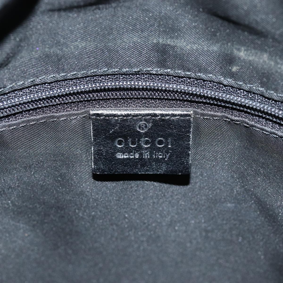 GUCCI GG Canvas Shoulder Bag Black 001 3766 Auth 75988