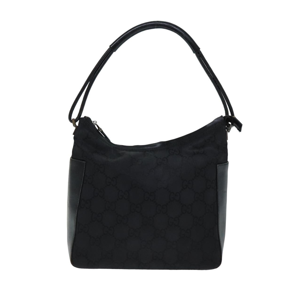 GUCCI GG Canvas Shoulder Bag Black 001 3766 Auth 75988