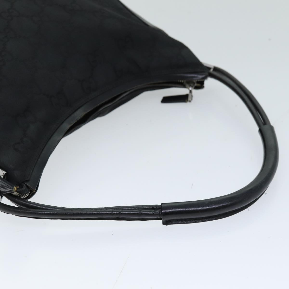 GUCCI GG Canvas Shoulder Bag Black 001 3766 Auth 75988