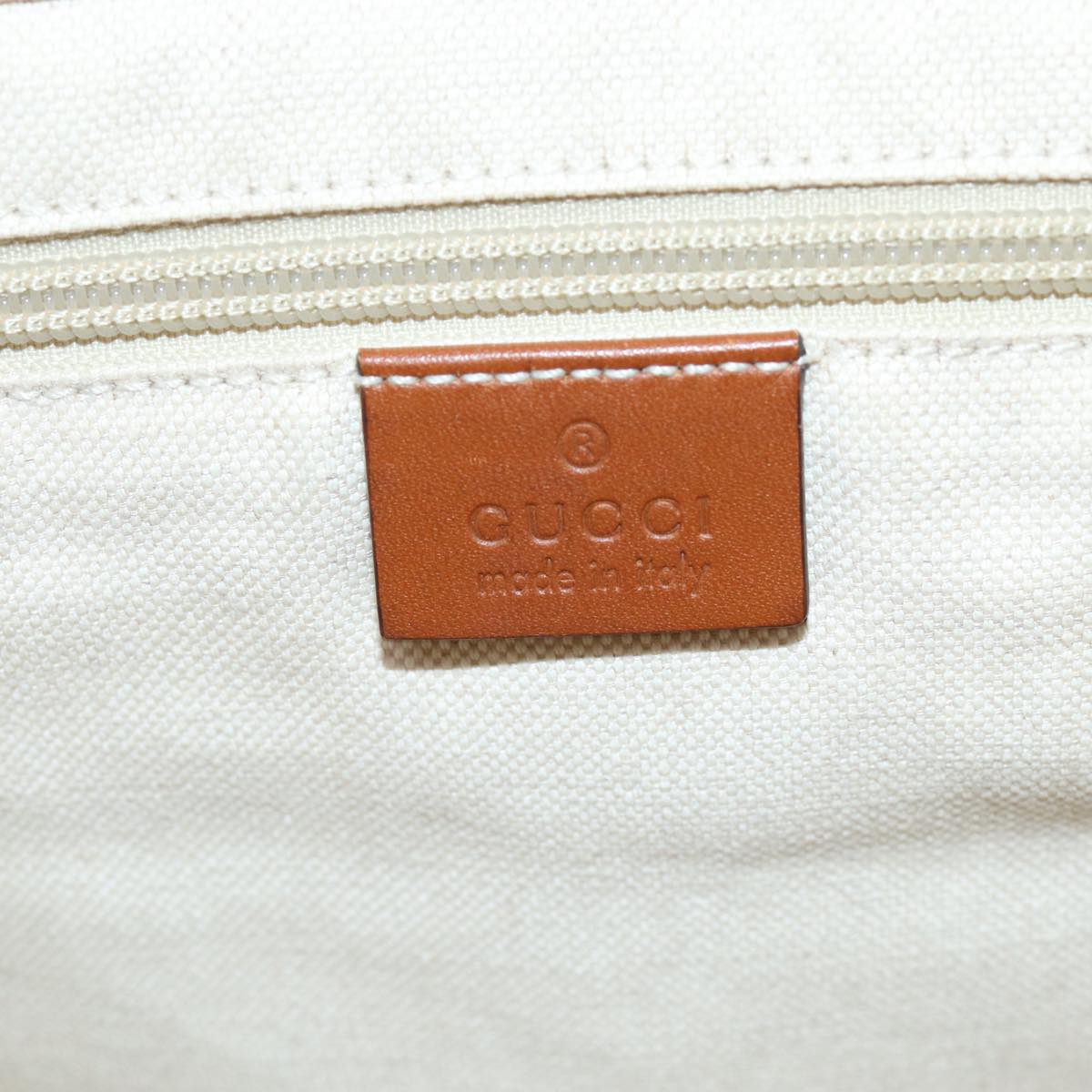 GUCCI GG Canvas Tote Bag Beige 282439 Auth 75989