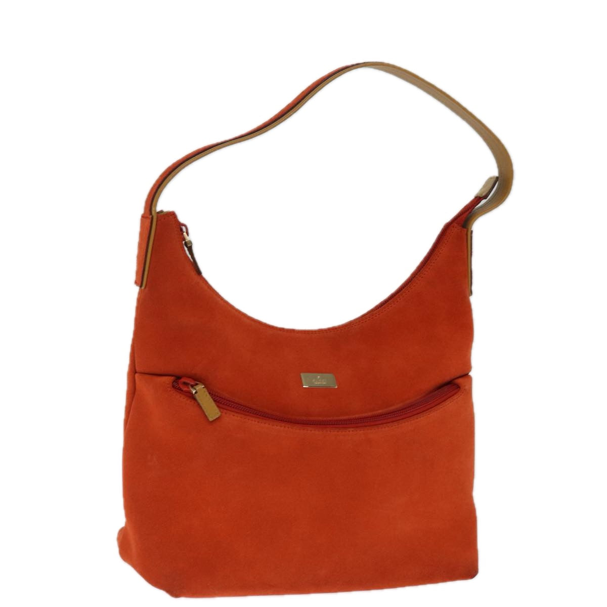 GUCCI Shoulder Bag Suede Orange 001 3386 Auth 75992