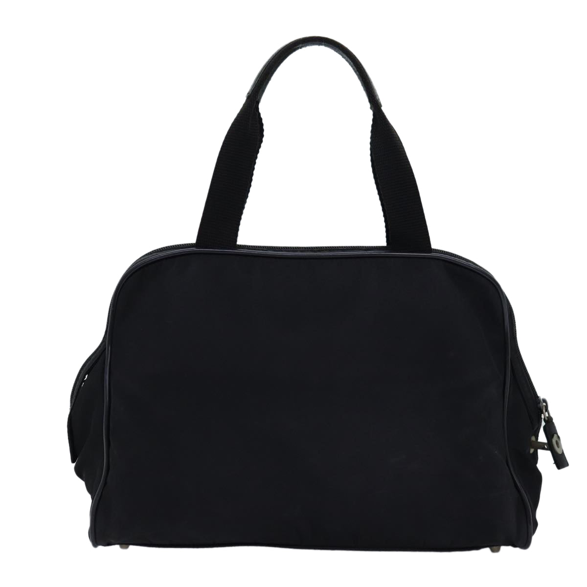 PRADA Hand Bag Nylon Black Auth 76000