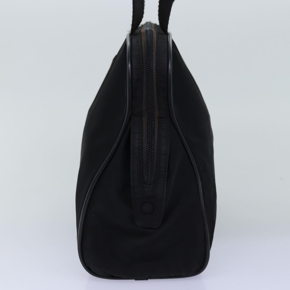 PRADA Hand Bag Nylon Black Auth 76000