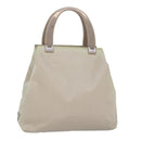 PRADA Tote Bag Nylon Beige Auth 76005-1
