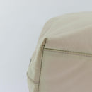 PRADA Tote Bag Nylon Beige Auth 76005-15