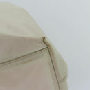 PRADA Tote Bag Nylon Beige Auth 76005-8
