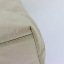 PRADA Tote Bag Nylon Beige Auth 76005-17