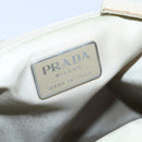 PRADA Tote Bag Nylon Beige Auth 76005-19