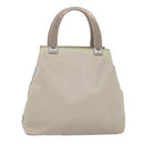 PRADA Tote Bag Nylon Beige Auth 76005-13
