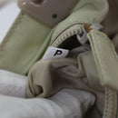 PRADA Tote Bag Nylon Beige Auth 76005-11