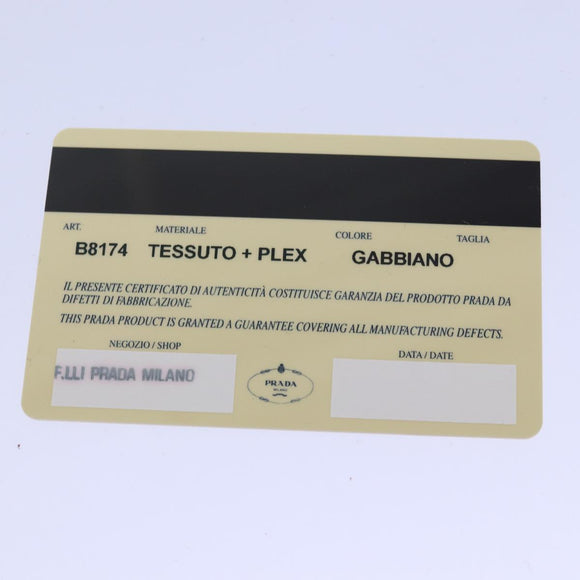 PRADA Tote Bag Nylon Beige Auth 76005