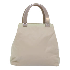 PRADA Tote Bag Nylon Beige Auth 76005 - 0