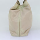 PRADA Tote Bag Nylon Beige Auth 76005-4