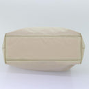 PRADA Tote Bag Nylon Beige Auth 76005-5