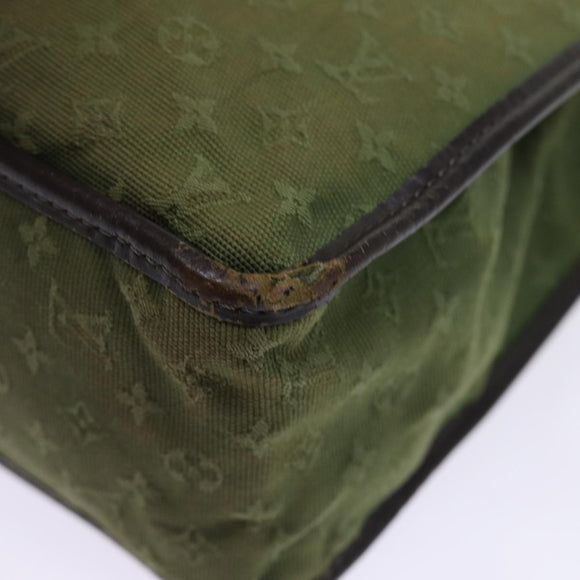 LOUIS VUITTON Monogram Mini Sac Catline Hand Bag TST Khaki M92327 LV Auth 76028