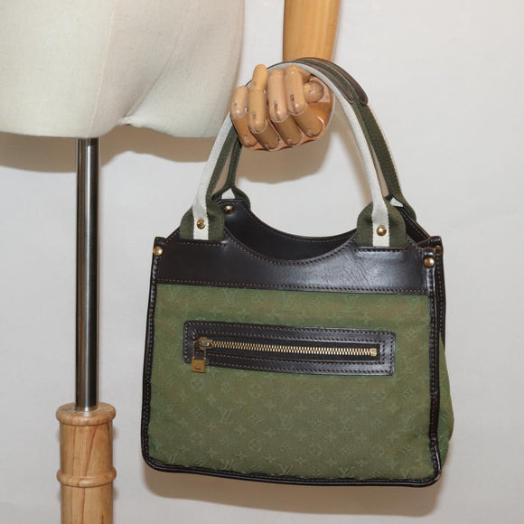 LOUIS VUITTON Monogram Mini Sac Catline Hand Bag TST Khaki M92327 LV Auth 76028