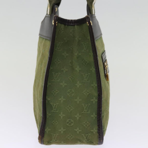 LOUIS VUITTON Monogram Mini Sac Catline Hand Bag TST Khaki M92327 LV Auth 76028