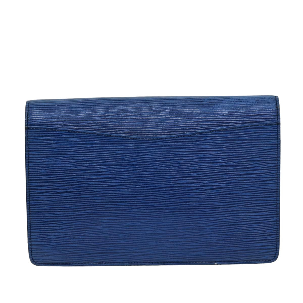 LOUIS VUITTON Epi Montaigne 23 Clutch Bag Blue M52665 LV Auth 76032 - 0