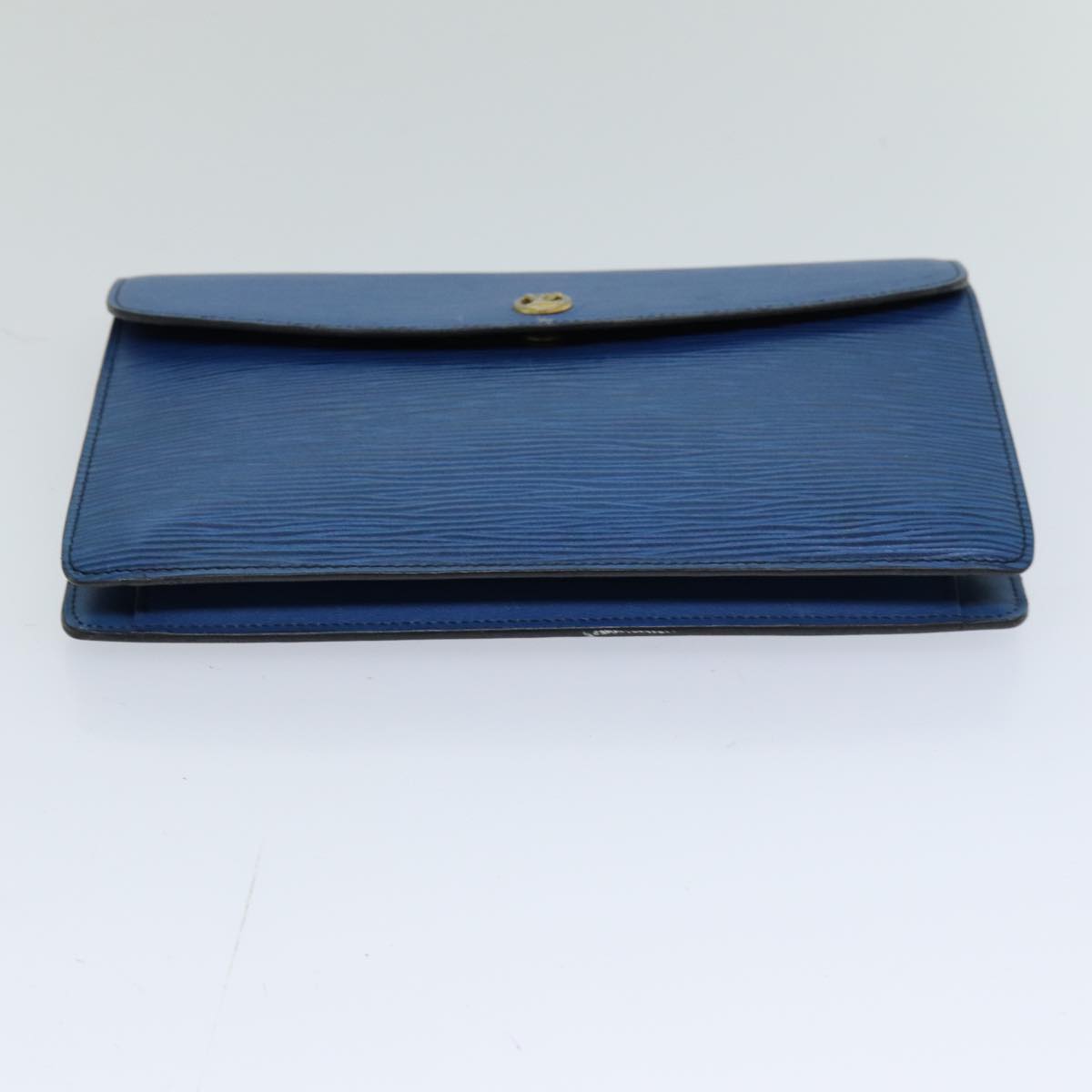 LOUIS VUITTON Epi Montaigne 23 Clutch Bag Blue M52665 LV Auth 76032