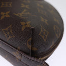 LOUIS VUITTON Monogram Trousse Demi Ronde Cosmetic Pouch M47520 LV Auth 76034-16