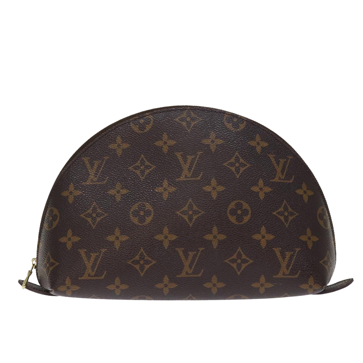 LOUIS VUITTON Monogram Trousse Demi Ronde Cosmetic Pouch M47520 LV Auth 76034 - 0