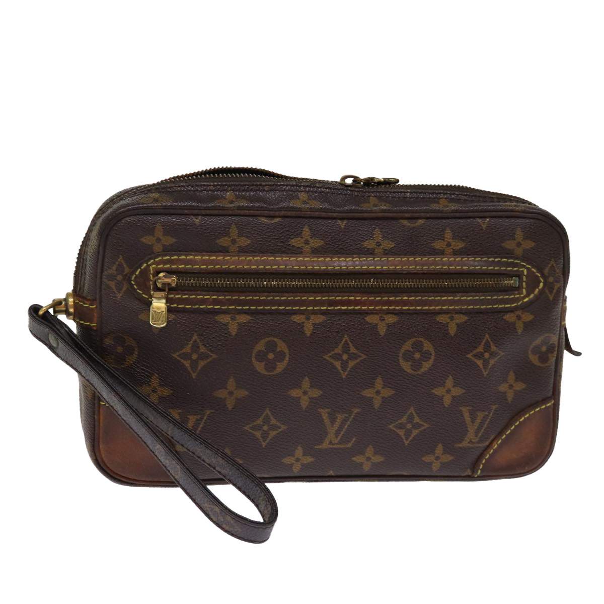 LOUIS VUITTON Monogram Marly Dragonne GM Clutch Bag M51825 LV Auth 76036