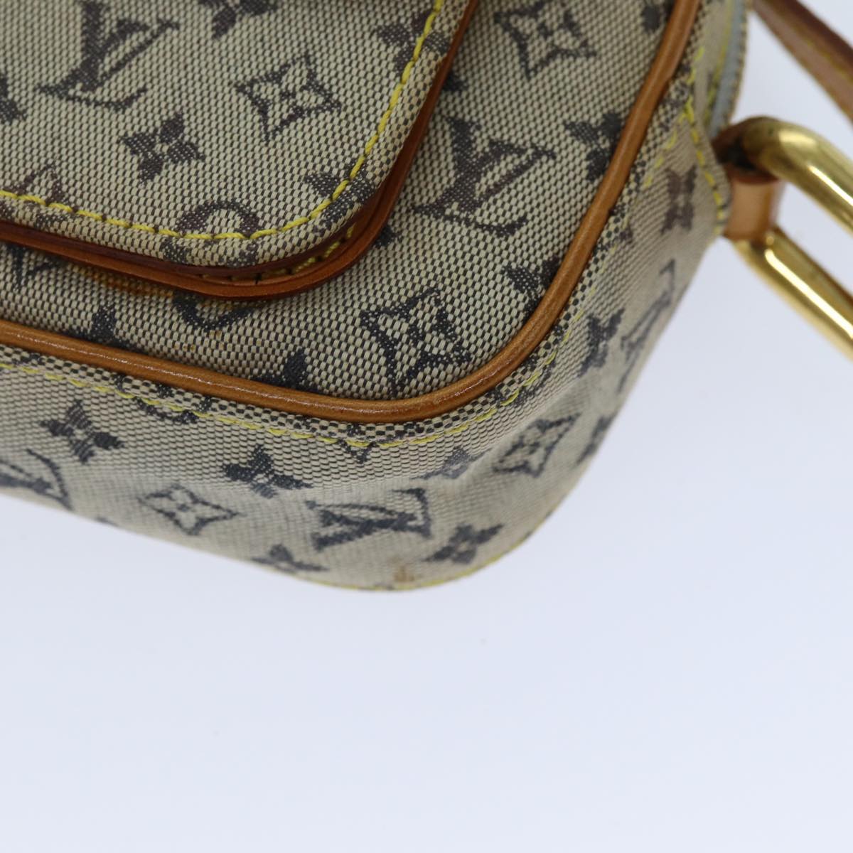 LOUIS VUITTON Monogram Mini Juliet MM Shoulder Bag Blue M92004 LV Auth 76041