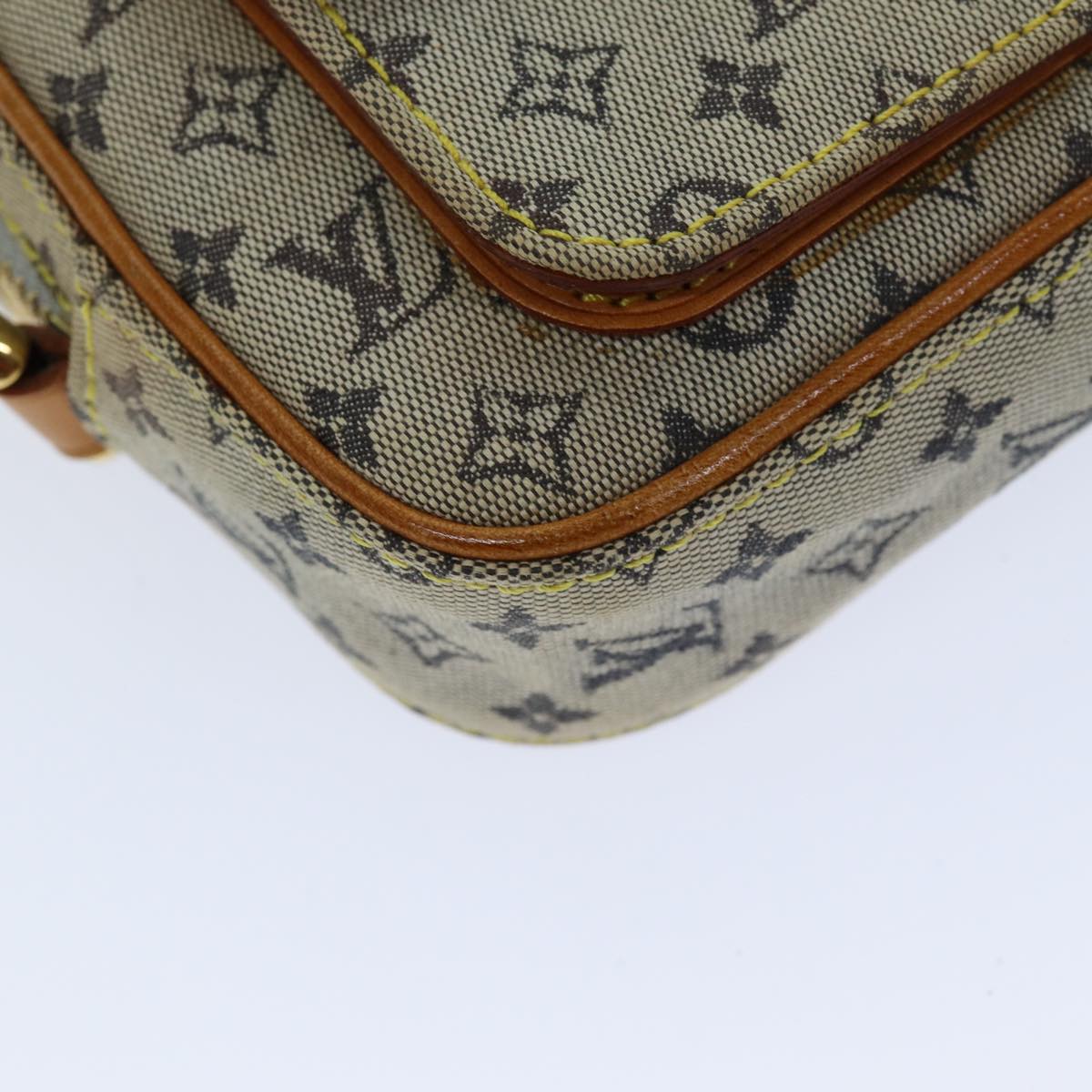 LOUIS VUITTON Monogram Mini Juliet MM Shoulder Bag Blue M92004 LV Auth 76041