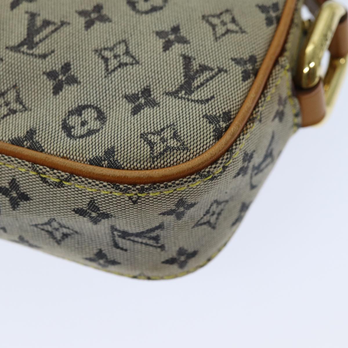 LOUIS VUITTON Monogram Mini Juliet MM Shoulder Bag Blue M92004 LV Auth 76041