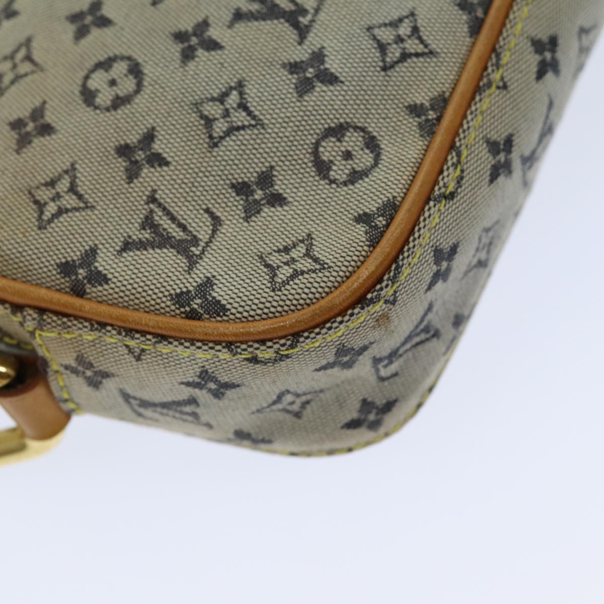 LOUIS VUITTON Monogram Mini Juliet MM Shoulder Bag Blue M92004 LV Auth 76041