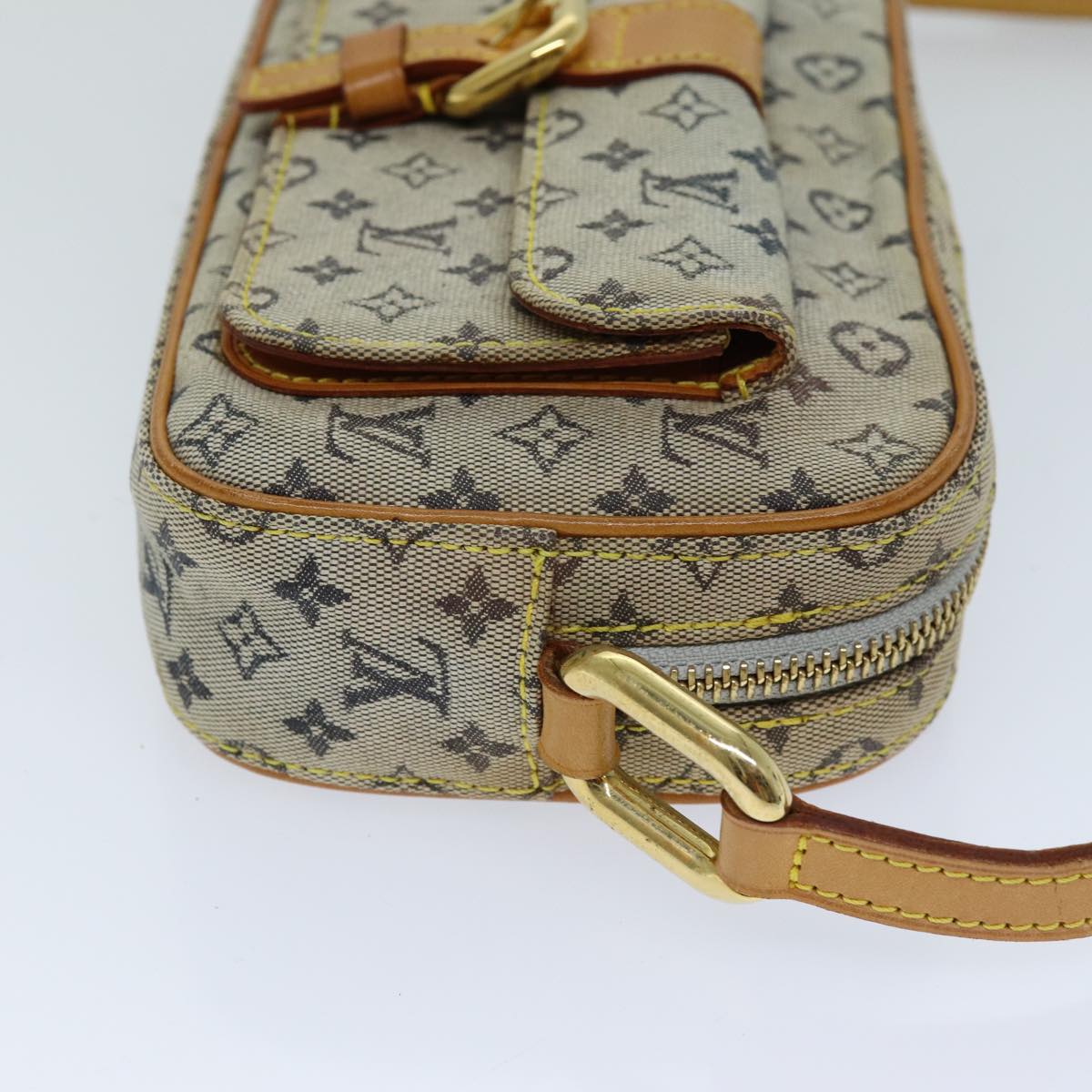 LOUIS VUITTON Monogram Mini Juliet MM Shoulder Bag Blue M92004 LV Auth 76041