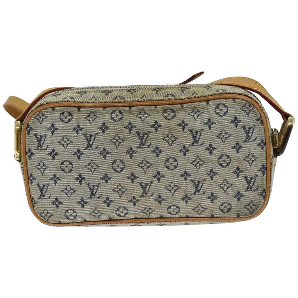 LOUIS VUITTON Monogram Mini Juliet MM Shoulder Bag Blue M92004 LV Auth 76042