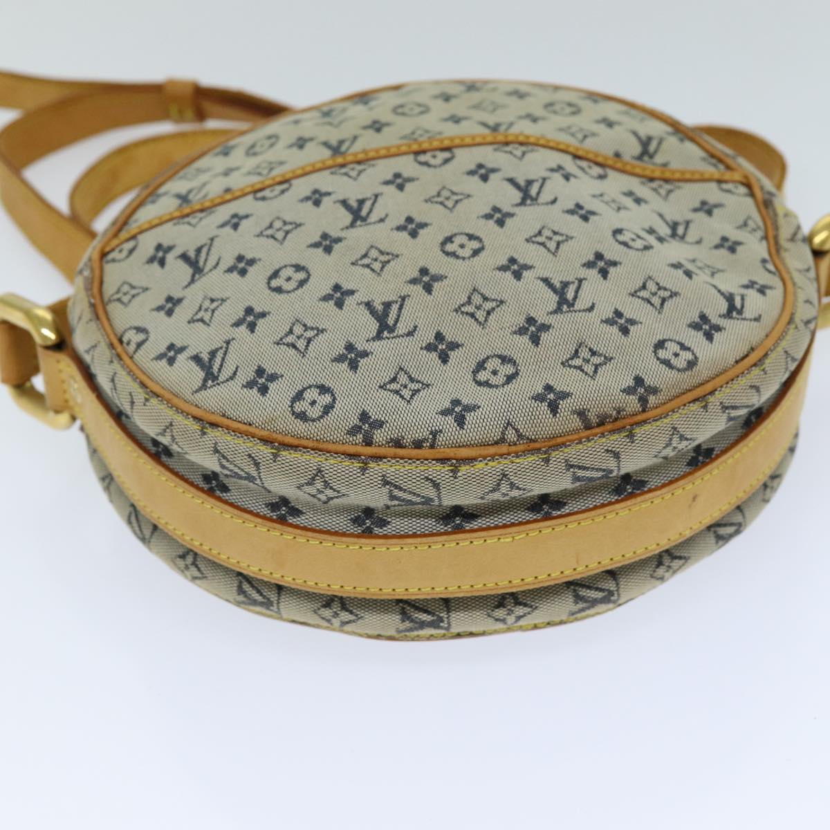 LOUIS VUITTON Monogram Mini Jeanne GM Shoulder Bag Blue M92000 LV Auth 76043