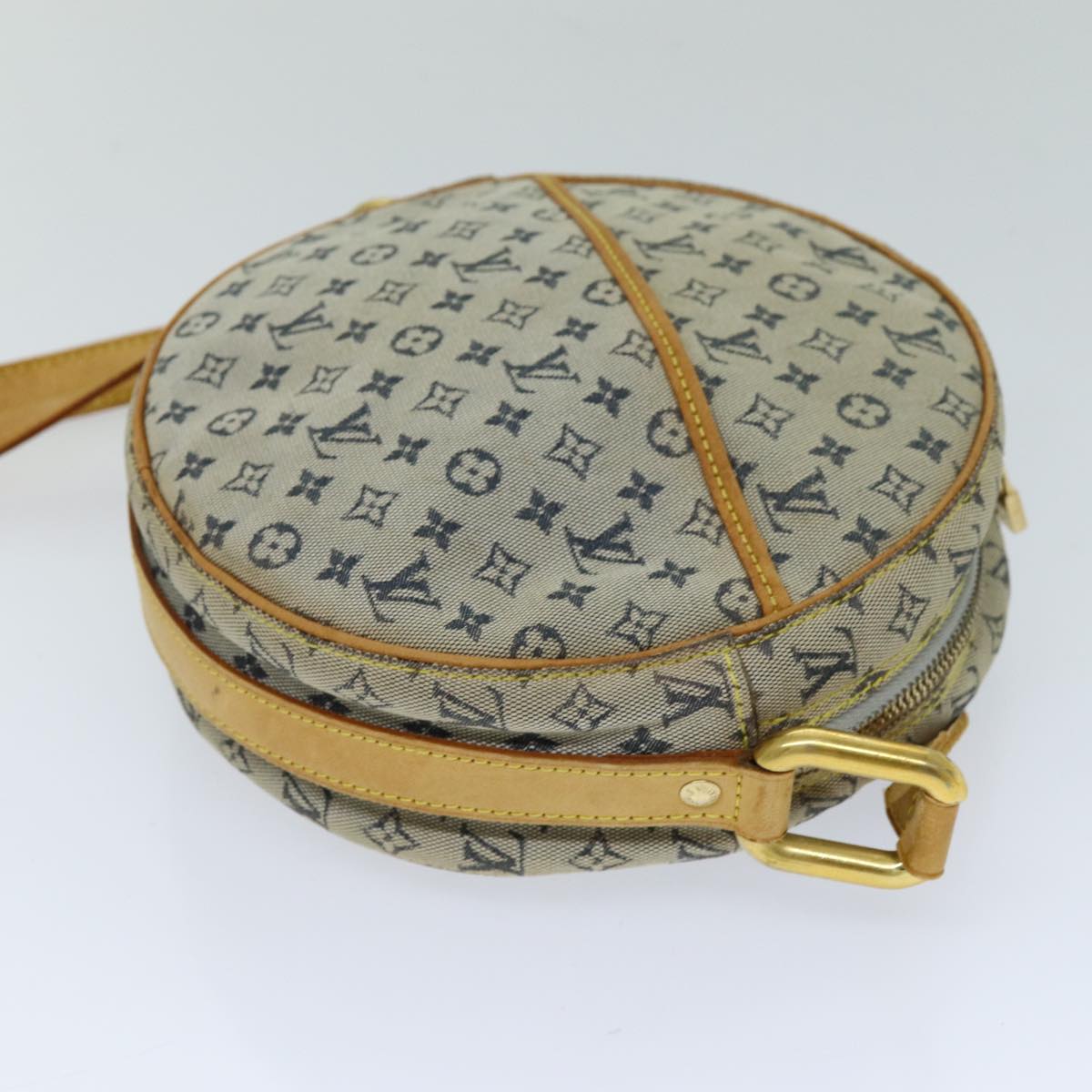 LOUIS VUITTON Monogram Mini Jeanne GM Shoulder Bag Blue M92000 LV Auth 76043