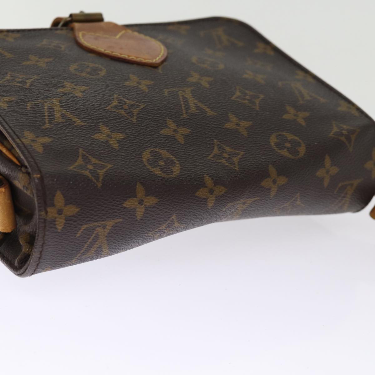 LOUIS VUITTON Monogram Cartouchiere MM Shoulder Bag M51253 LV Auth 76044